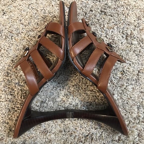 Coup D’Etat Brown Leather Sandals - Picture 8 of 11